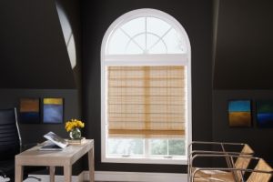 utilize woven wood shades