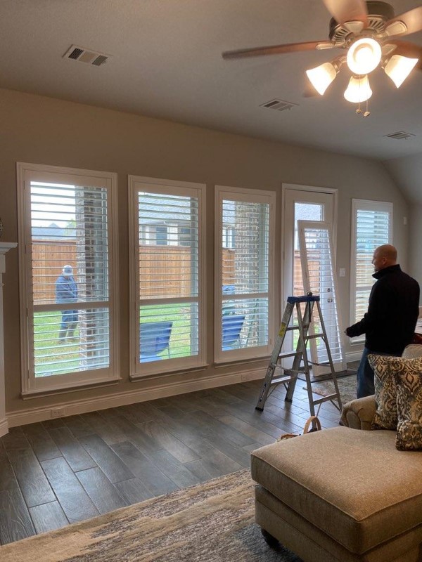 Shutters and blinds for new home in Celina TX